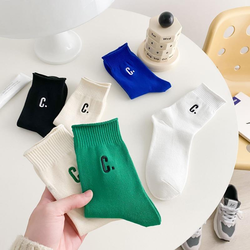 5 Pairs of Women s Spring Cotton Versatile Mid Calf Cotton Socks 5 Pairs бежевий/зелений
5 Pairs of Women s Spring Cotton Versatile Mid Calf Cotton Socks 5 Pairs бежевий/зелений