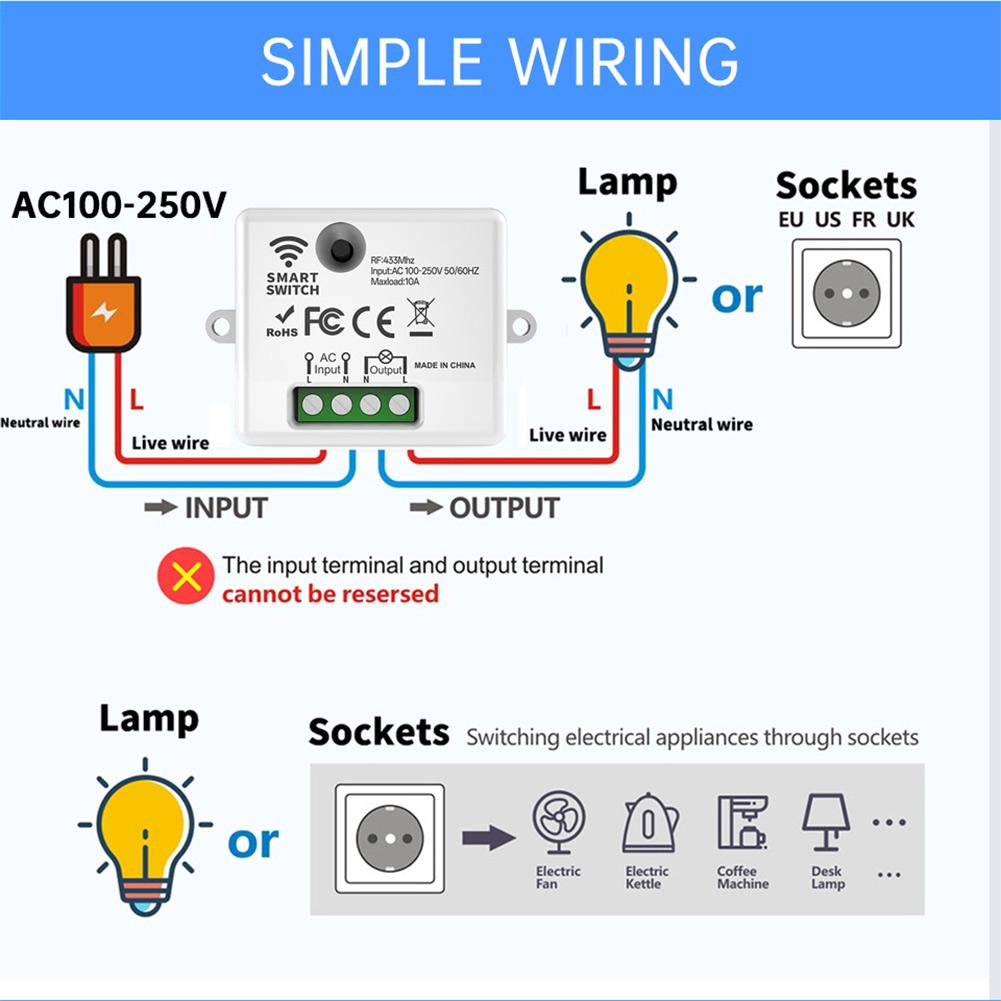 Compact RF433 Wireless Light Switch Battery Powered No Electrical Connection Needed for Indoor Use Up to 30m Distance China Mainland
Compact RF433 Wireless Light Switch Battery Powered No Electrical Connection Needed for Indoor Use Up to 30m Distance China Mainland