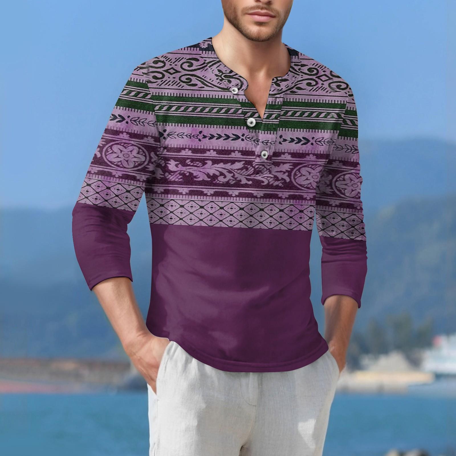 Мужская футболка уличная повседневная мода с длинными рукавами S фиолетовый
Мужская футболка уличная повседневная мода с длинными рукавами S фиолетовый