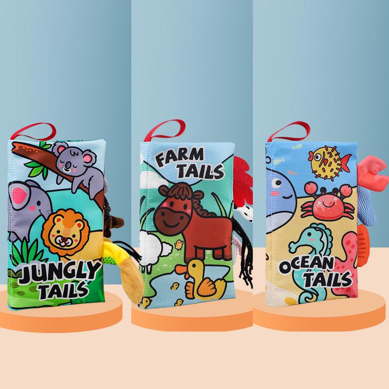 Montessori Baby Cloth Book: Durable, 3D-Tail, Early Education for Infants Bilingual Jungle Tail Cloth Book
Montessori Baby Cloth Book: Durable, 3D-Tail, Early Education for Infants Bilingual Jungle Tail Cloth Book