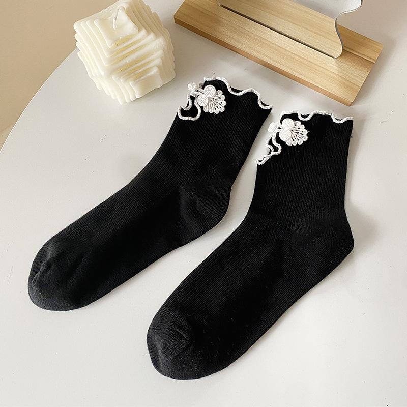 Retro Buckle Women S Socks, Autumn New Sexy Cutout Socks, New Chinese Cheongsam Buttons, Cotton Socks, Lolita Literary Socks
Retro Buckle Women S Socks, Autumn New Sexy Cutout Socks, New Chinese Cheongsam Buttons, Cotton Socks, Lolita Literary Socks