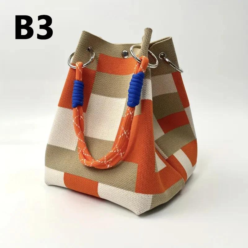 Multi Color Retro Knitted Bucket Handbag Simple Color Block Versatile Large Capacity Tote Shoulder Bag Women Commuter Travel
Multi Color Retro Knitted Bucket Handbag Simple Color Block Versatile Large Capacity Tote Shoulder Bag Women Commuter Travel