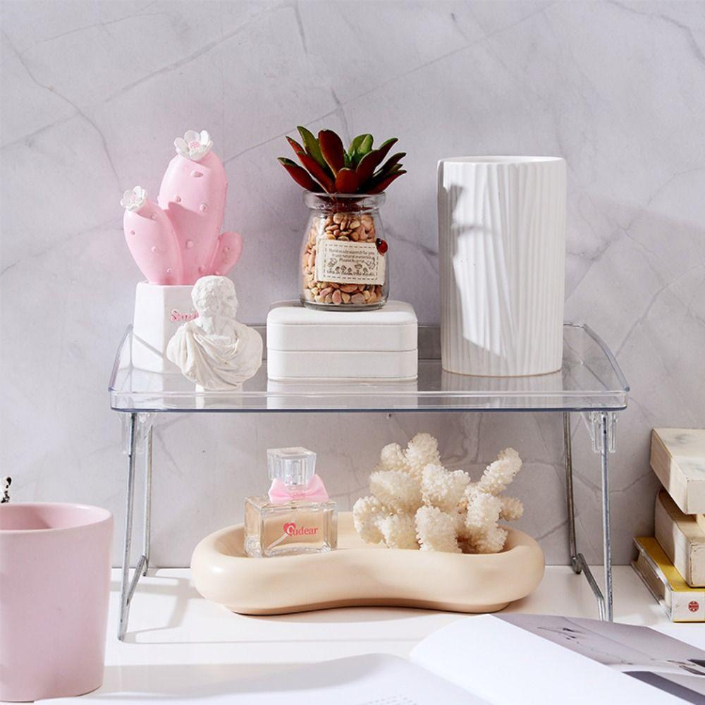 Transparent Desktop Storage Rack Simple Bathroom Shelf Ins Style Cup Holder Kitchen прозорий
Transparent Desktop Storage Rack Simple Bathroom Shelf Ins Style Cup Holder Kitchen прозорий