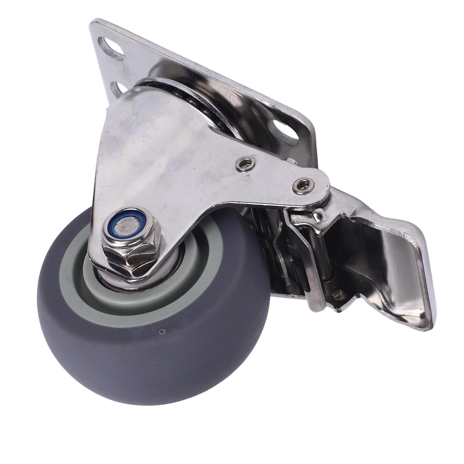 Поворотные колеса 3 дюйма из нержавеющей стали 304, бесшумные, многофункциональные, вращающиеся на 360 градусов
Поворотные колеса 3 дюйма из нержавеющей стали 304, бесшумные, многофункциональные, вращающиеся на 360 градусов