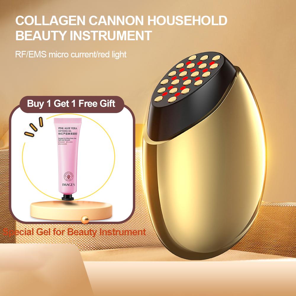 Коллагеновый Canon Gold RF устройство для подтяжки кожи лица EMS импульсный лифтинг шеи против морщин массажер для лица косметический инструмент для лица с подогревом 
Коллагеновый Canon Gold RF устройство для подтяжки кожи лица EMS импульсный лифтинг шеи против морщин массажер для лица косметический инструмент для лица с подогревом