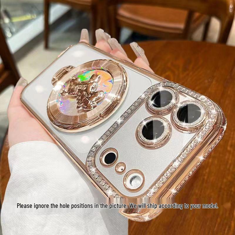 iPhone 17 Pro Electroplated Rhinestone Edge Case with 16/15 Drop-Proof, Money Spin Top Bracket 16 золотой
iPhone 17 Pro Electroplated Rhinestone Edge Case with 16/15 Drop-Proof, Money Spin Top Bracket 16 золотой