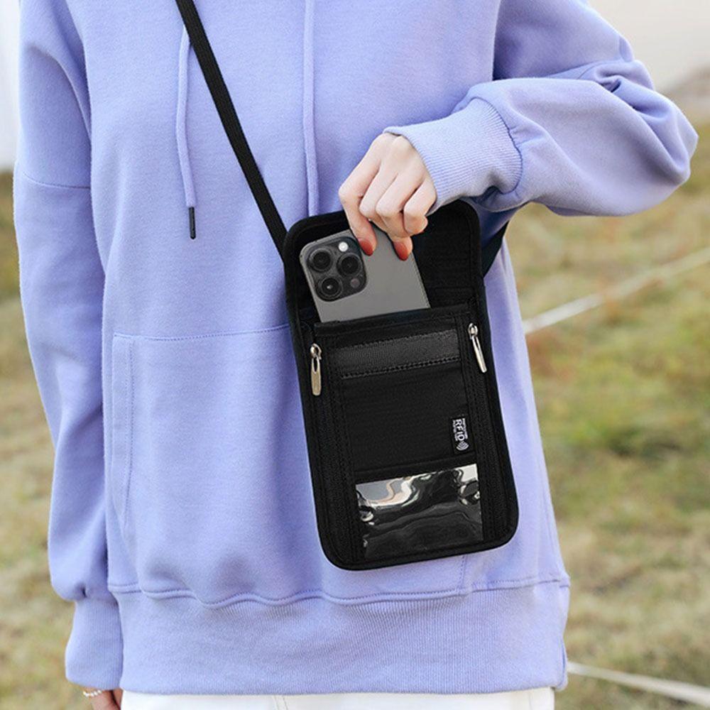 Anti-Theft Wallet Card Storage Bag Multi-Pockets Passport Document Bag Classic Neck Wallet Travel Style2-Navy Blue
Anti-Theft Wallet Card Storage Bag Multi-Pockets Passport Document Bag Classic Neck Wallet Travel Style2-Navy Blue