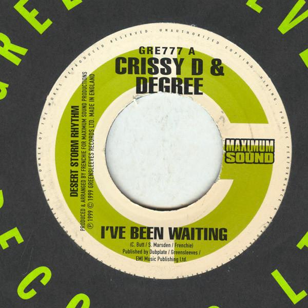 7inch Record CRISSY D GENERAL DEGREE ZUMJAY Ive Been Waiting Let Me In GRE777 Greensleeves Re 1999 UK Reggae Ska Dub Used
7inch Record CRISSY D GENERAL DEGREE ZUMJAY Ive Been Waiting Let Me In GRE777 Greensleeves Re 1999 UK Reggae Ska Dub Used
