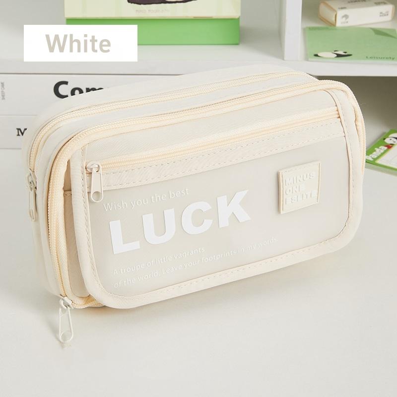Luck Wish Pencil Bag Pen Case Flip Cover Frosted Front Multi Pocket Storage Pouch for Stationery School A7738 белый
Luck Wish Pencil Bag Pen Case Flip Cover Frosted Front Multi Pocket Storage Pouch for Stationery School A7738 белый