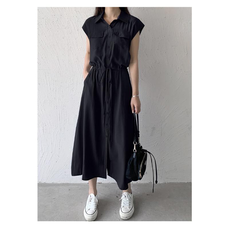 Summer Mid-length Lapel Dress Shirt Skirt 2XL чёрный
Summer Mid-length Lapel Dress Shirt Skirt 2XL чёрный