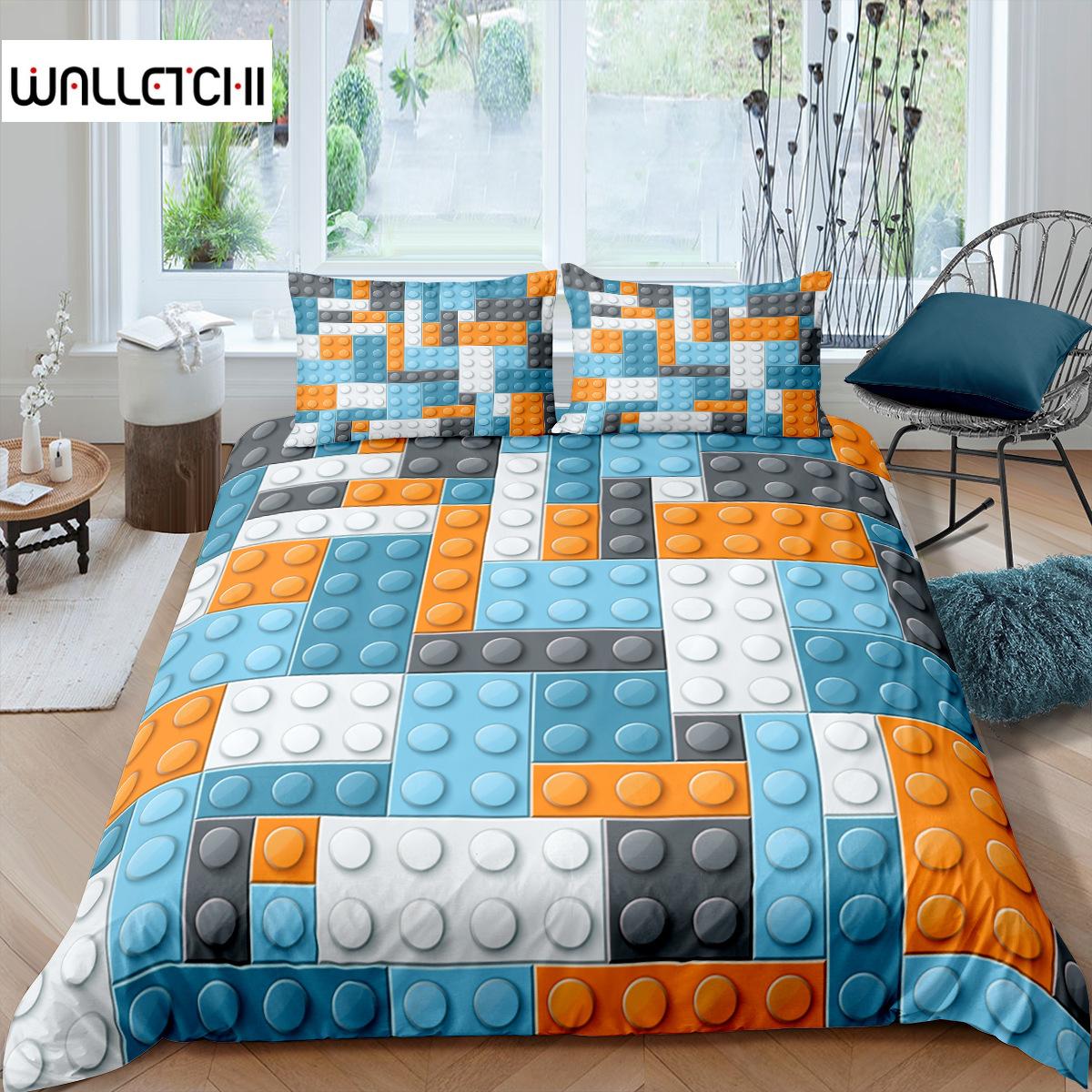 Colorful Blocks Duvet Cover King/Queen Size,Building Toy Bedding Set Kids Boys Girls Orange Blue Fun Brick Polyester Quilt Cover EU single(135x200cm)
Colorful Blocks Duvet Cover King/Queen Size,Building Toy Bedding Set Kids Boys Girls Orange Blue Fun Brick Polyester Quilt Cover EU single(135x200cm)