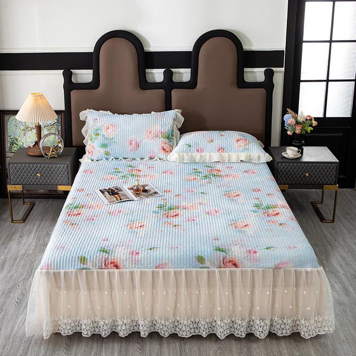 2026 Cool-Touch Quilted Silk Summer Bed Skirt Set 1.5*2 m Summer Mat Set
2026 Cool-Touch Quilted Silk Summer Bed Skirt Set 1.5*2 m Summer Mat Set