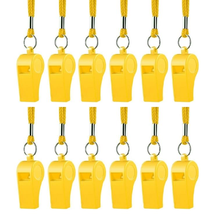12Pcs Sports Whistles with Lanyard Loud Crisp Sound Whistle Football Referee Whistle for Pet Training Outdoor Sports жёлтый
12Pcs Sports Whistles with Lanyard Loud Crisp Sound Whistle Football Referee Whistle for Pet Training Outdoor Sports жёлтый