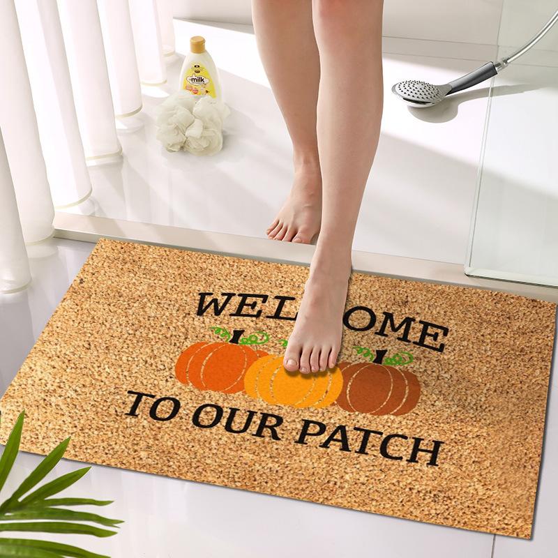 40X60CM Welcome Home Doormat Pumpkin Cartoon Letter Halloween Front Door Mat Carpet Decoration Floor Non-Slip Door Mat
40X60CM Welcome Home Doormat Pumpkin Cartoon Letter Halloween Front Door Mat Carpet Decoration Floor Non-Slip Door Mat