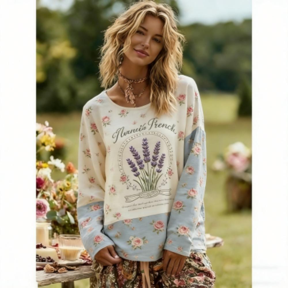 Fashion Europe America Rose Flower Print Women s Tees Tops Fashion Street Women Long Sleeve Clothing Outdoor Casual T-shirt Pullover S
Fashion Europe America Rose Flower Print Women s Tees Tops Fashion Street Women Long Sleeve Clothing Outdoor Casual T-shirt Pullover S