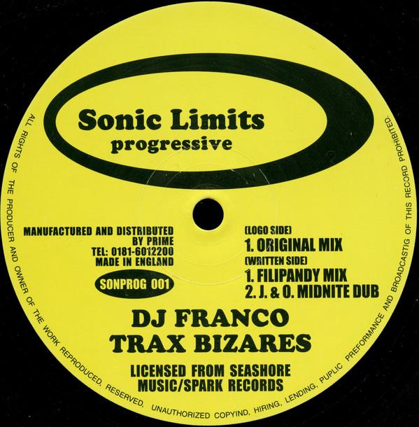 12inch Record M. FRANCO - Trax Bizares SONPROG001 Sonic Limits Pr 1998 UK Dance & Electronica Used
12inch Record M. FRANCO - Trax Bizares SONPROG001 Sonic Limits Pr 1998 UK Dance & Electronica Used