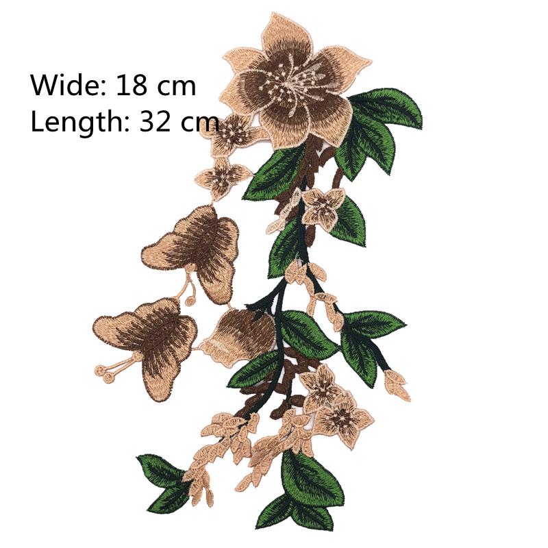 1 шт., вышивка, аппликация, цветочная нашивка, аксессуары из кружевной ткани