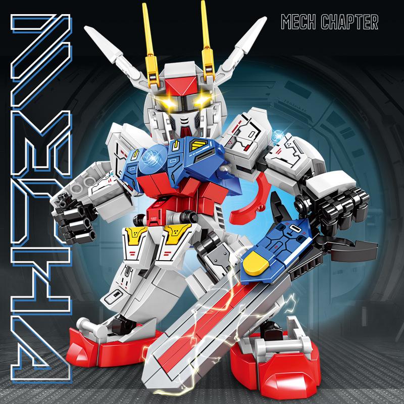 Compatible Lego Bricks Transforming Mecha Q Version Educational Toy Model for Kids: Boys and Girls Action Figure Gift
Compatible Lego Bricks Transforming Mecha Q Version Educational Toy Model for Kids: Boys and Girls Action Figure Gift