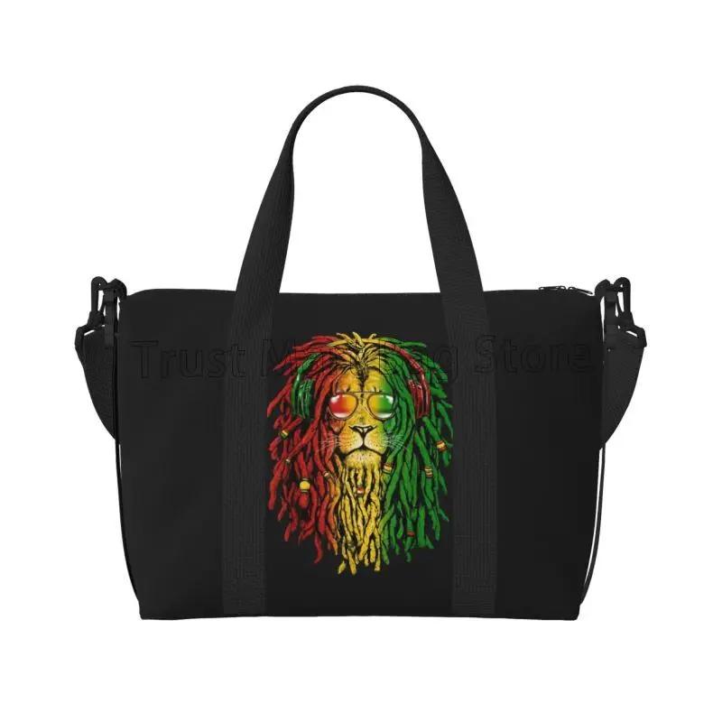Rasta Reggae Lion Sunglasses Art Travel Duffel Bag Foldable Lightweight Waterproof Weekender Overnight Bags with Shoulder Straps
Rasta Reggae Lion Sunglasses Art Travel Duffel Bag Foldable Lightweight Waterproof Weekender Overnight Bags with Shoulder Straps