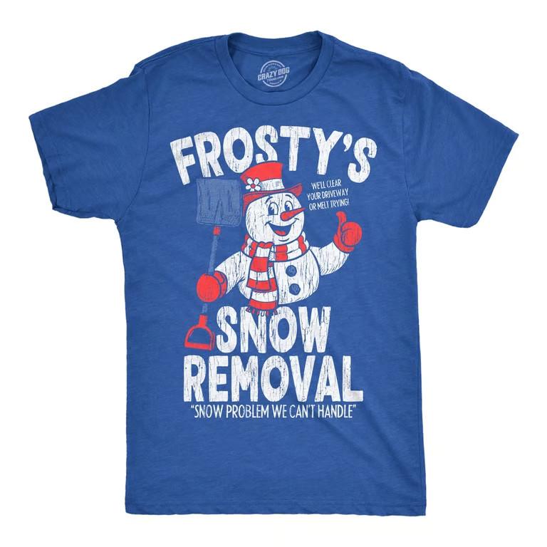 Mens Funny T Shirts Frostys Snow Removal Sarcastic Winter Graphic Novelty Tee Unisex T-Shirt XXL
Mens Funny T Shirts Frostys Snow Removal Sarcastic Winter Graphic Novelty Tee Unisex T-Shirt XXL