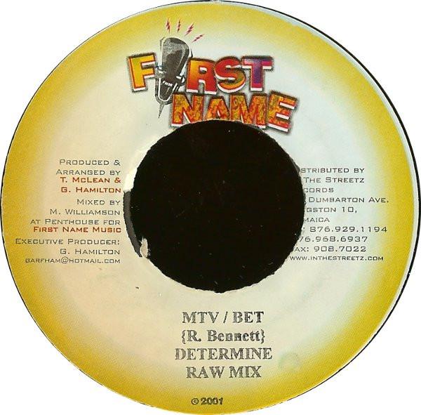 7inch Record DETERMINE - MTV / BET none First Name Musi 2001 Jamaica Reggae, Ska & Dub Used
7inch Record DETERMINE - MTV / BET none First Name Musi 2001 Jamaica Reggae, Ska & Dub Used