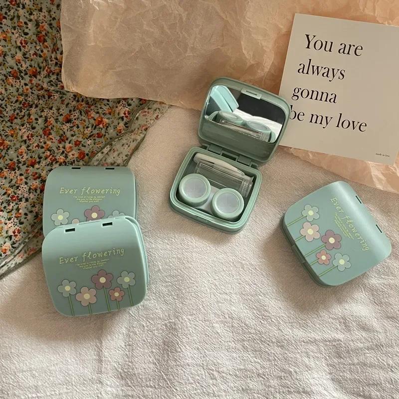 Korean Women Color Flower Contact Lens Case Beauty Portable Contact Lens Container Box Travel Portable Mirror Tweezers Set Box
Korean Women Color Flower Contact Lens Case Beauty Portable Contact Lens Container Box Travel Portable Mirror Tweezers Set Box