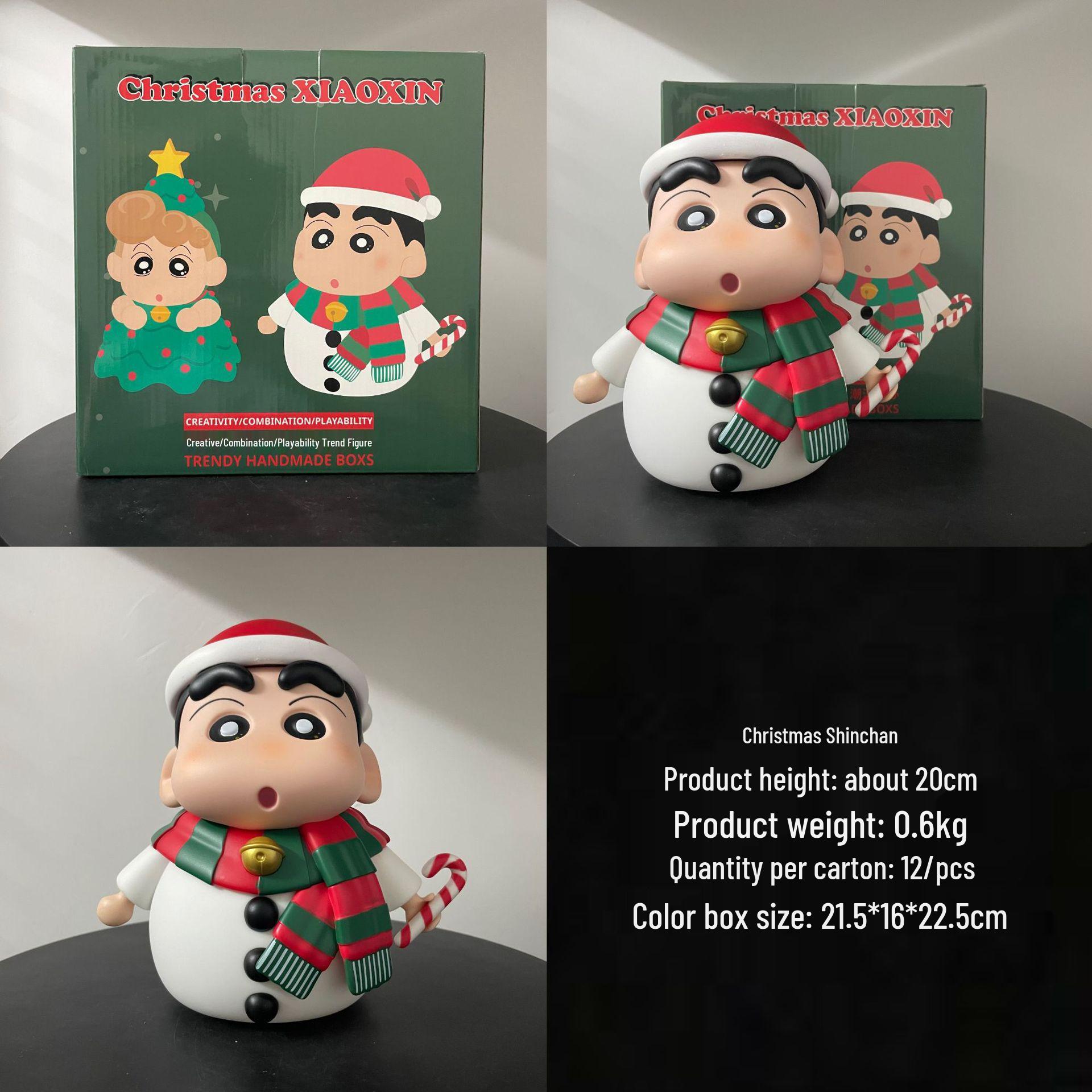 Christmas Himawari Light-Up Action Figure: Cute Crayon Shin-chan Character Desktop Ornament Gift
Christmas Himawari Light-Up Action Figure: Cute Crayon Shin-chan Character Desktop Ornament Gift