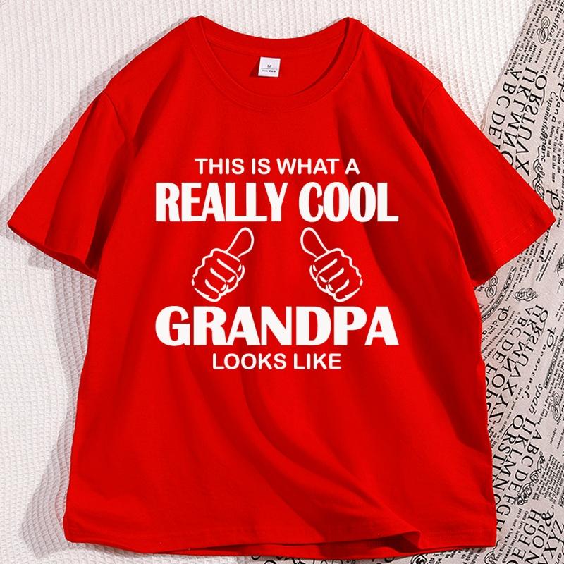 Mens Tshirt Cotton This Is What A Really Cool Grandpa Tshirt Casual Cotton Short Sleeve Funny Tshirt Round Neck Man Clothing S
Mens Tshirt Cotton This Is What A Really Cool Grandpa Tshirt Casual Cotton Short Sleeve Funny Tshirt Round Neck Man Clothing S