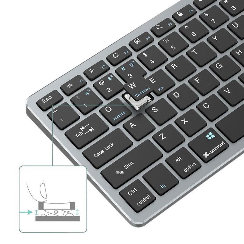 Ultra-Thin Rechargeable Wireless Bluetooth Keyboard & Mouse Set Keyboard Only
Ultra-Thin Rechargeable Wireless Bluetooth Keyboard & Mouse Set Keyboard Only