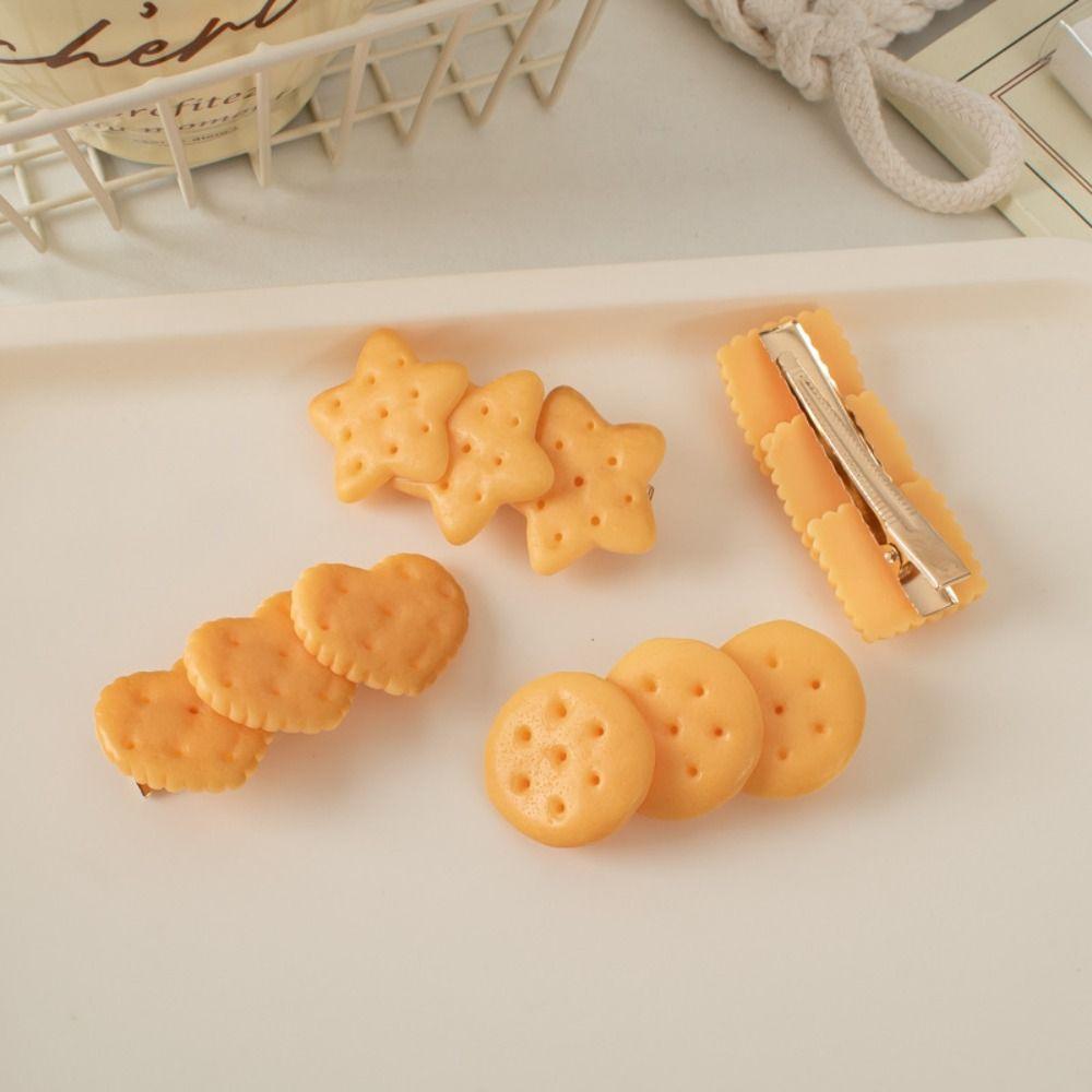 4pcs Photogenic Biscuit Hair Clip Playful Girl Hair Clip Simple Baked Cookie Hairpin Women style 5
4pcs Photogenic Biscuit Hair Clip Playful Girl Hair Clip Simple Baked Cookie Hairpin Women style 5
