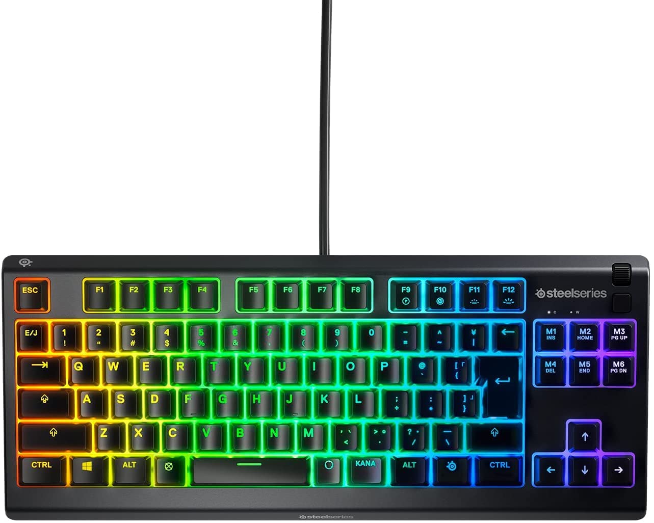 SteelSeries Gaming Keyboard Tenkeyless Wired Apex 3 TKL US English Layout Silent Switch IP32 Splashproof Supports 24 Keys Simultaneously Pressing чорний
SteelSeries Gaming Keyboard Tenkeyless Wired Apex 3 TKL US English Layout Silent Switch IP32 Splashproof Supports 24 Keys Simultaneously Pressing чорний