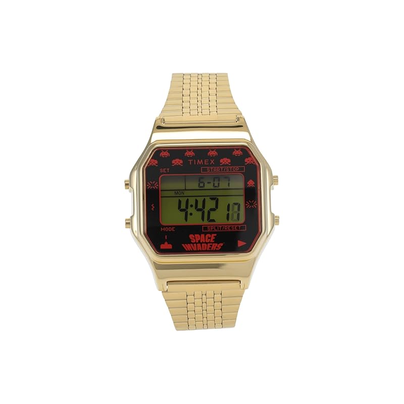Timex T80 x space invaders 34mm quartz stainless steel strap gold 18 casual watch (Model: TW2V30100YB)
Timex T80 x space invaders 34mm quartz stainless steel strap gold 18 casual watch (Model: TW2V30100YB)