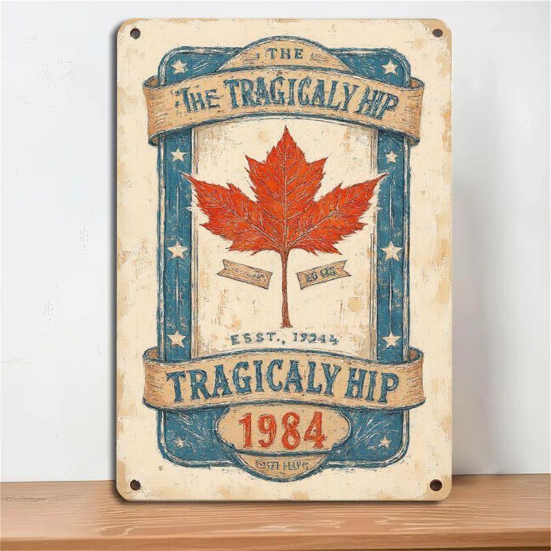 The Tragically Hip Vintage Metal Sign x Rock Band Iron Wall Art Red Maple Leaf for Bar Garage Decor 20x30cm(7.8x11.8inch)
The Tragically Hip Vintage Metal Sign x Rock Band Iron Wall Art Red Maple Leaf for Bar Garage Decor 20x30cm(7.8x11.8inch)