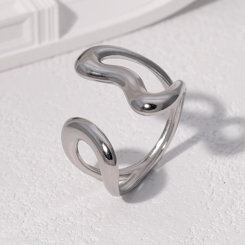 2025 New Irregular Geometric Ring Vintage Neutral Zircon Simple And Stylish Gold Smooth Stainless Steel Open Rings resizable
2025 New Irregular Geometric Ring Vintage Neutral Zircon Simple And Stylish Gold Smooth Stainless Steel Open Rings resizable