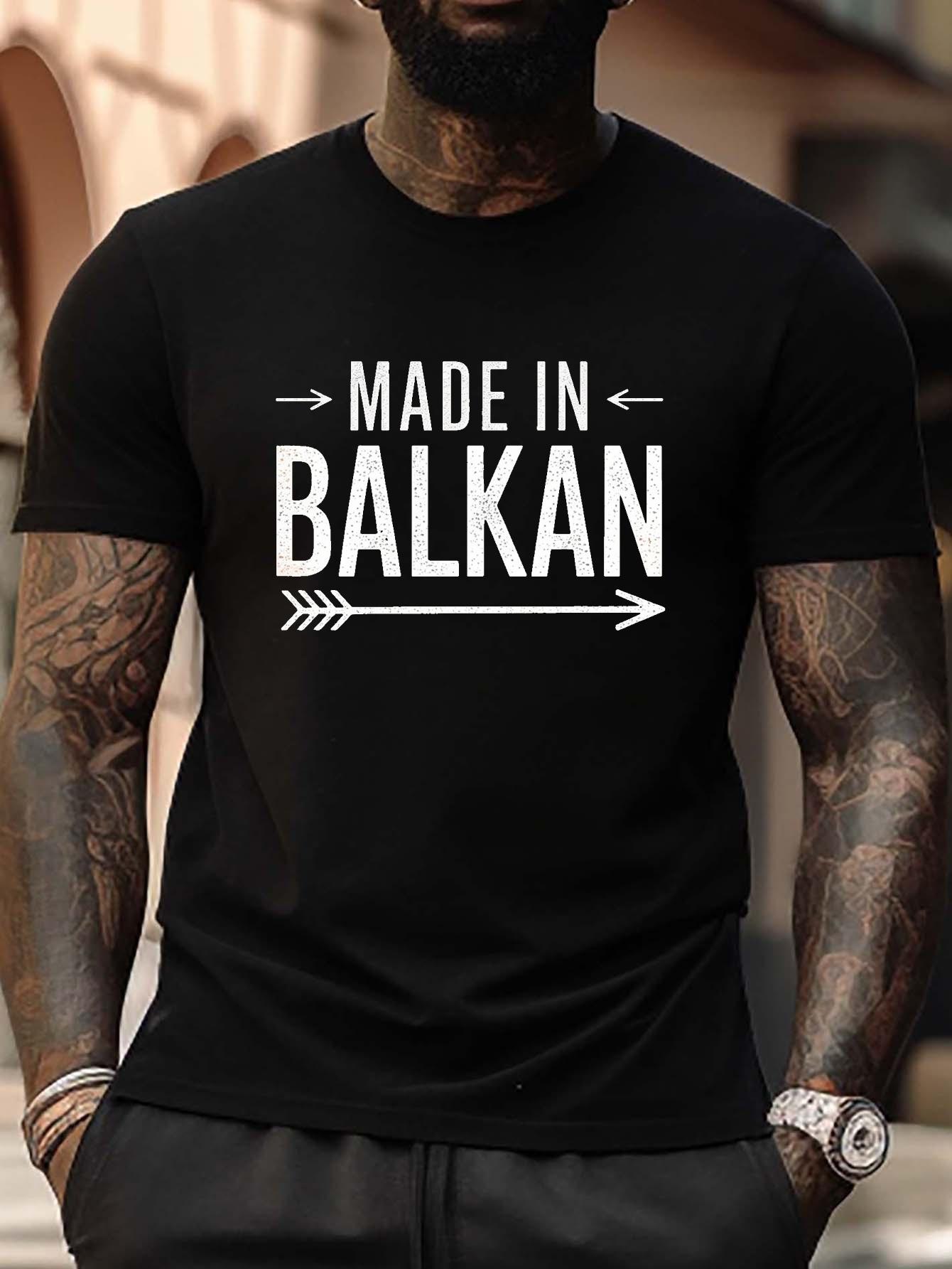 Plus Size Made in Balkan T-shirt - Casual Short Sleeve S
Plus Size Made in Balkan T-shirt - Casual Short Sleeve S