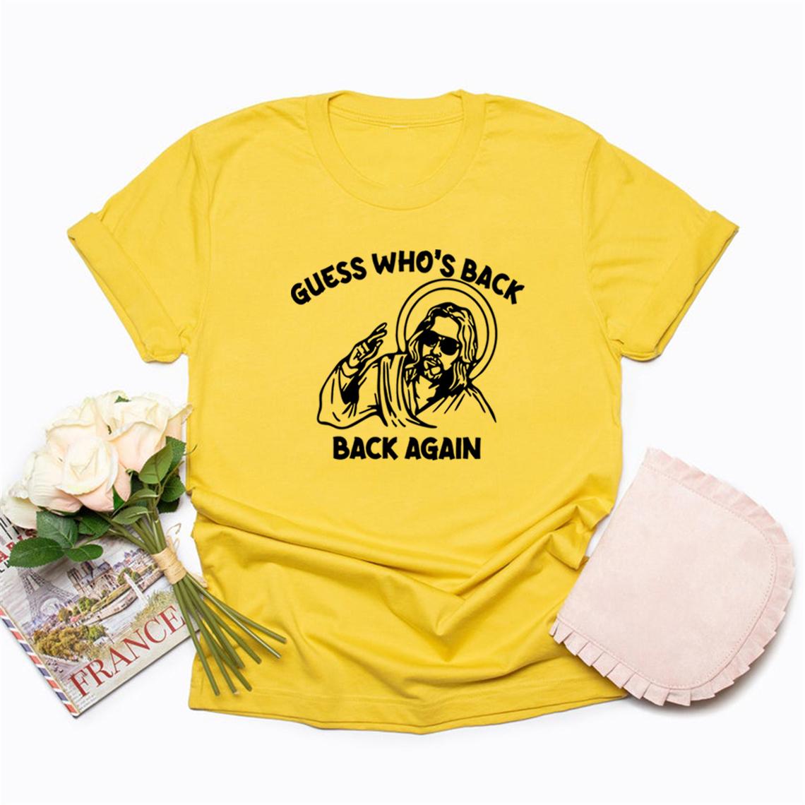 Funny Easter Jesus T-shirt Guess Who s Back Again T Shirt Faith Based Tee Religious Top Christian Apparel Short Sleeve Tshirt XXXL
Funny Easter Jesus T-shirt Guess Who s Back Again T Shirt Faith Based Tee Religious Top Christian Apparel Short Sleeve Tshirt XXXL