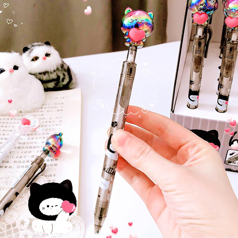 Kawaii Cat Black Ink Gel Pen School Office Supplies Stationery items Gift Students Cute pens pretty Aesthetic stationery (as the picture,black)
Kawaii Cat Black Ink Gel Pen School Office Supplies Stationery items Gift Students Cute pens pretty Aesthetic stationery (as the picture,black)
