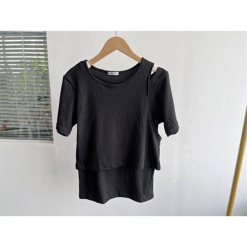 Недостаток Лето Однотонный Ложный Двойка Асимметричный С Открытыми Плечами Топы Мода Стройнящий Универсальный Приталенный Повседневный Одинарный Футболка с Коротким Рукавом Y7 Black M
Недостаток Лето Однотонный Ложный Двойка Асимметричный С Открытыми Плечами Топы Мода Стройнящий Универсальный Приталенный Повседневный Одинарный Футболка с Коротким Рукавом Y7 Black M