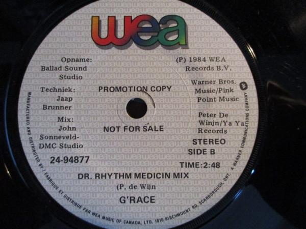 7inch Record GRACE Dr. Rhythm 2494877PROMO WEA 1984 Canada Rock Used
7inch Record GRACE Dr. Rhythm 2494877PROMO WEA 1984 Canada Rock Used