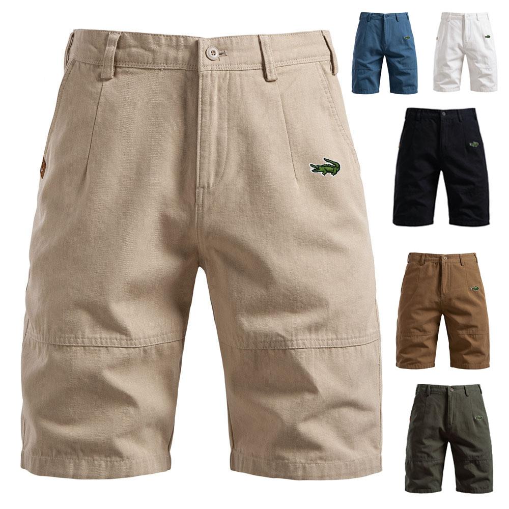 CARTELO 2025 Летние вышитые новые хлопковые повседневные мужские шорты, прямые шорты с пятью штанинами, однотонные универсальные рабочие шорты S 
CARTELO 2025 Летние вышитые новые хлопковые повседневные мужские шорты, прямые шорты с пятью штанинами, однотонные универсальные рабочие шорты S