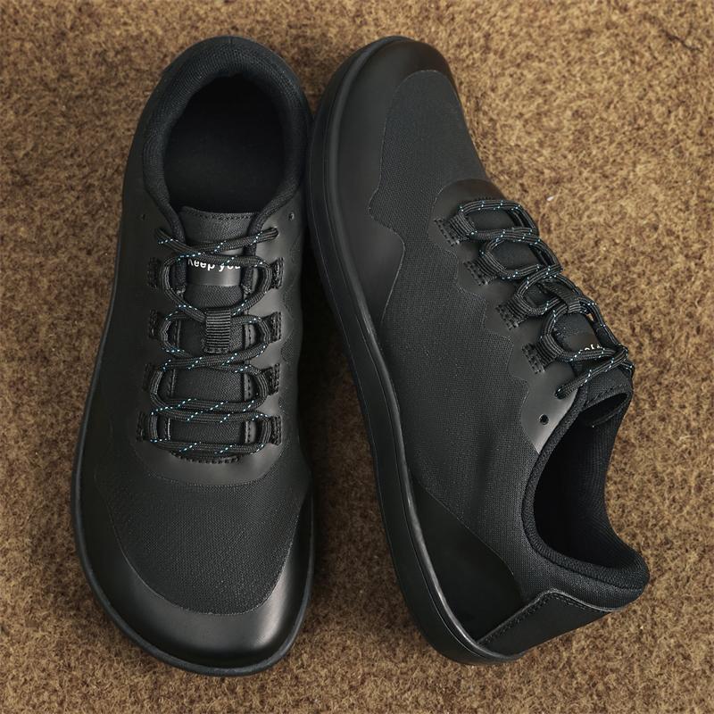 Мужские повседневные туфли на плоской подошве с широким носком, синие, с широким носком, для ходьбы, белые туфли, большого размера EU: 44 чёрный