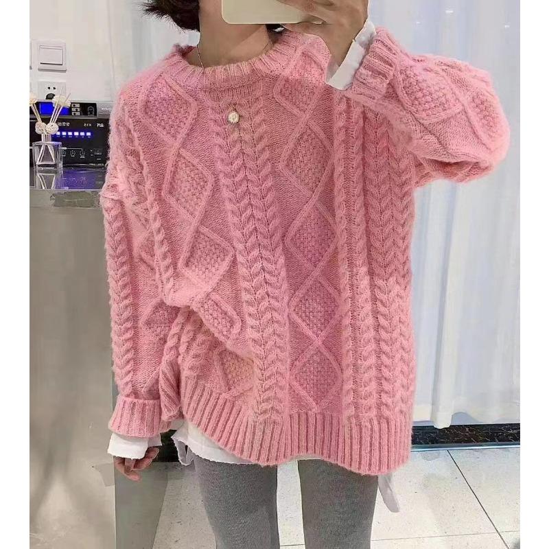 Thickened sweater women s retro twist loose outer wear autumn and winter new student versatile top lazy knitted sweater jacket
Thickened sweater women s retro twist loose outer wear autumn and winter new student versatile top lazy knitted sweater jacket