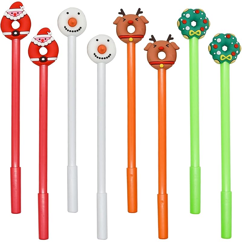Maydahui cute donut Christmas ballpoint pen 12 pieces set 0.5mm black ink gel Fashionable cute stationery For writing celebration gift office present
Maydahui cute donut Christmas ballpoint pen 12 pieces set 0.5mm black ink gel Fashionable cute stationery For writing celebration gift office present