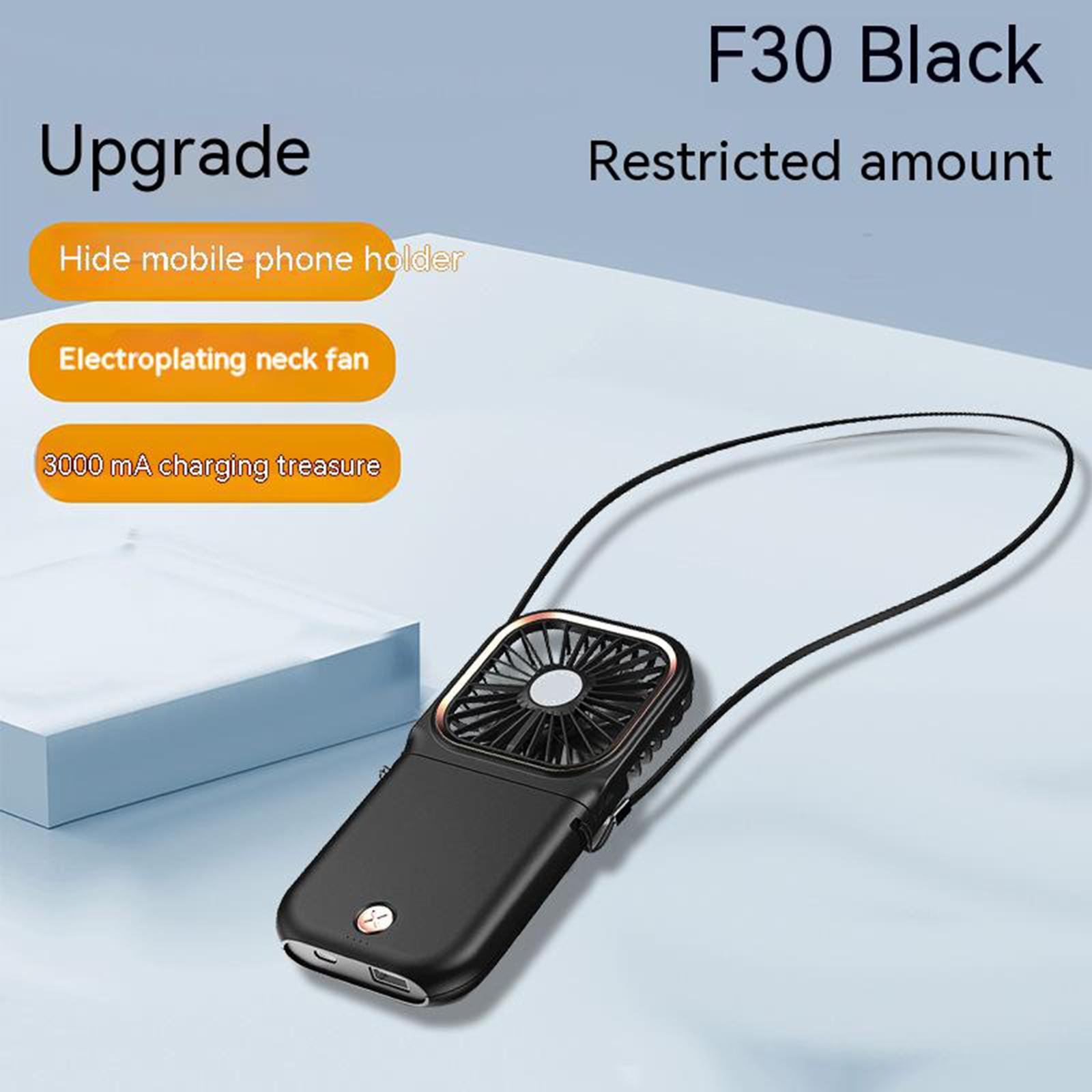 5v 1a Handheld Folding Mini Fan 3 Speeds 180 Degree Adjustable 3000mah Large Capacity Battery Hanging Neck Fan Power Bank F30 Black#0
5v 1a Handheld Folding Mini Fan 3 Speeds 180 Degree Adjustable 3000mah Large Capacity Battery Hanging Neck Fan Power Bank F30 Black#0