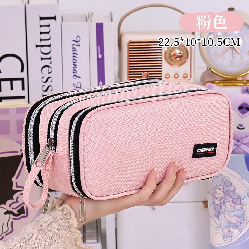 Large Capacity Three-layer Pencil Case With High Aesthetics Simple Color Blocking Multifunctional Stationery Box Primary Secondary School Students
Large Capacity Three-layer Pencil Case With High Aesthetics Simple Color Blocking Multifunctional Stationery Box Primary Secondary School Students