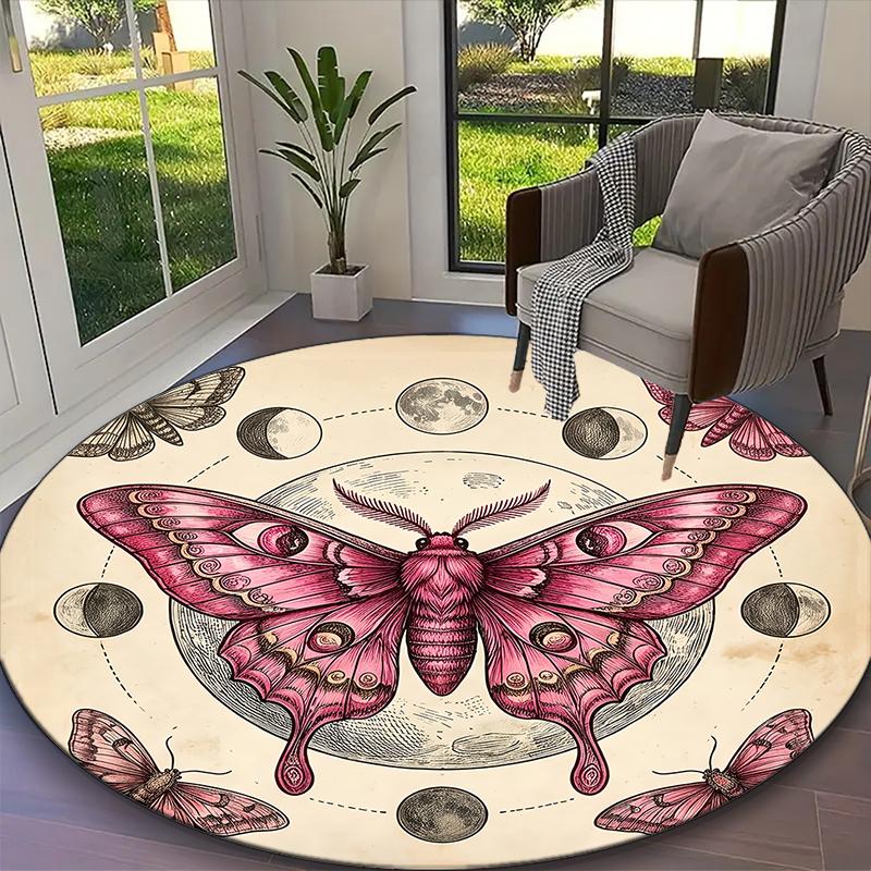 Blood Moon Red Roses Rug Ideal for Reading Room, Multi-purpose Office Chair Sofa Carpet, Anti-slip Printed Home Round Rug Diameter 60cm
Blood Moon Red Roses Rug Ideal for Reading Room, Multi-purpose Office Chair Sofa Carpet, Anti-slip Printed Home Round Rug Diameter 60cm