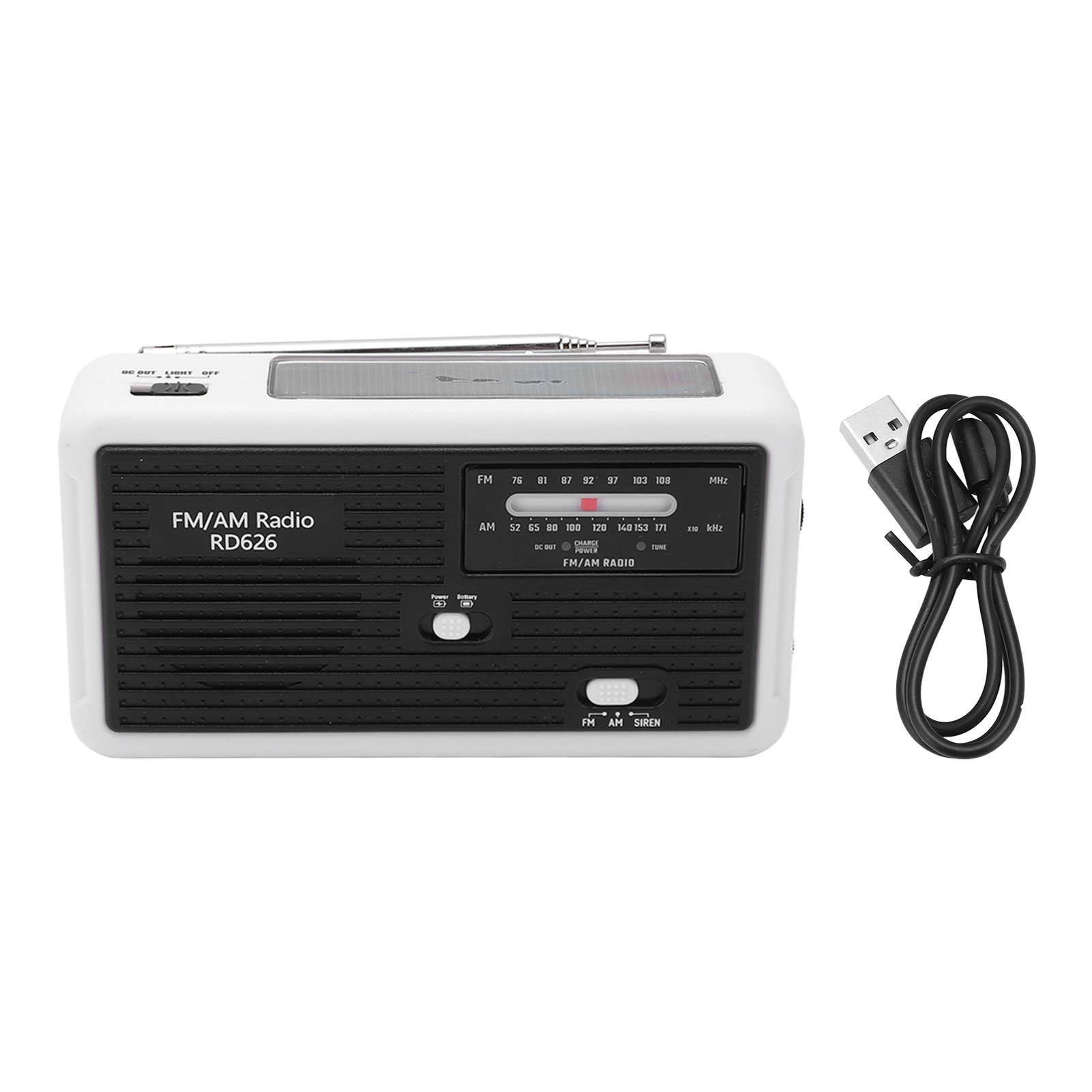Emergency Weather Solar Radio USB Charging Hand Cranked Black LED Portable Rechargeable Radio for Outdoor Camping
Emergency Weather Solar Radio USB Charging Hand Cranked Black LED Portable Rechargeable Radio for Outdoor Camping