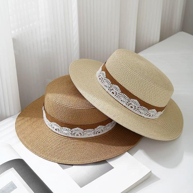 Flat Top Woven Lace Sun Hat for Sun Protection Summer Outings Beach Vacations Straw Hats 55-58cm
Flat Top Woven Lace Sun Hat for Sun Protection Summer Outings Beach Vacations Straw Hats 55-58cm
