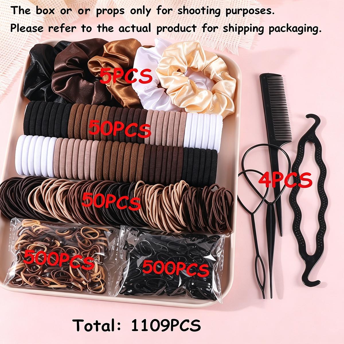 1109Pcs Hair Accessories Set for Women Seamless Ponytail Holders Variety Hair Scrunchies Hair Bands Scrunchy Hair Ties 1109pcs
1109Pcs Hair Accessories Set for Women Seamless Ponytail Holders Variety Hair Scrunchies Hair Bands Scrunchy Hair Ties 1109pcs