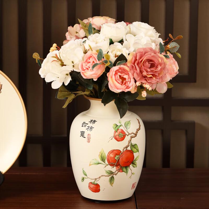 New Chinese Style Deer Color Ceramic Vase with Hibiscus Roses
New Chinese Style Deer Color Ceramic Vase with Hibiscus Roses